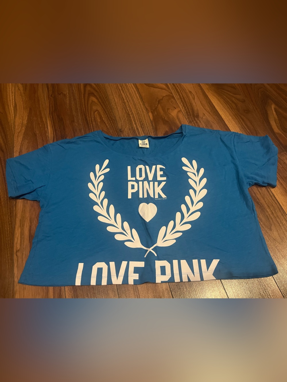 PINK Victoria's Secret Graphic Tee - Blue